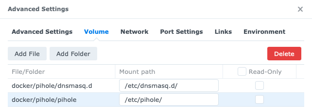 Pi-Hole Synology: Create Docker Pi-Hole Container